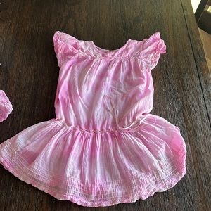 Love Shack Fancy Pink Dye Dress